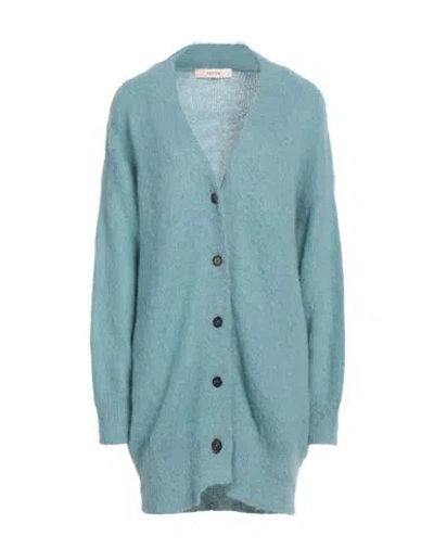 Jucca Woman Cardigan Pastel Blue Size Xl Polyamide, Alpaca Wool, Mohair Wool