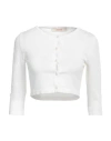 Jucca Woman Cardigan White Size S Viscose, Polyamide