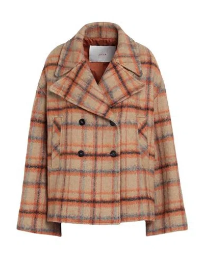 Jucca Woman Coat Orange Size 6 Acrylic, Synthetic Fibers, Wool, Alpaca Wool, Virgin Wool