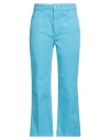Jucca Woman Jeans Azure Size 31 Cotton In Blue