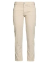 Jucca Woman Jeans Beige Size 32 Cotton In Neutral