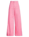 Jucca Woman Jeans Fuchsia Size 29 Cotton In Pink