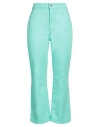 Jucca Woman Jeans Light Green Size 30 Cotton