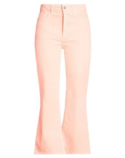 Jucca Woman Jeans Orange Size 31 Cotton, Elastane In Pink