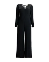 Jucca Woman Jumpsuit Black Size 8 Acetate, Viscose In Black