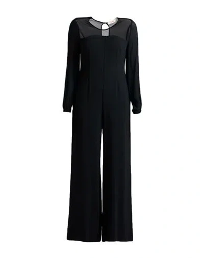 Jucca Woman Jumpsuit Black Size 8 Acetate, Viscose