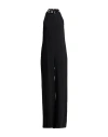 Jucca Woman Jumpsuit Black Size 8 Acetate, Viscose, Polyester, Elastane
