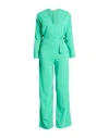 Jucca Woman Jumpsuit Light Green Size 8 Viscose, Elastane