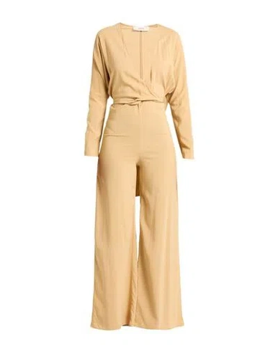 Jucca Woman Jumpsuit Mustard Size 10 Viscose, Elastane In Yellow