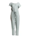 Jucca Woman Jumpsuit Sage Green Size 6 Viscose, Polyester In Gray
