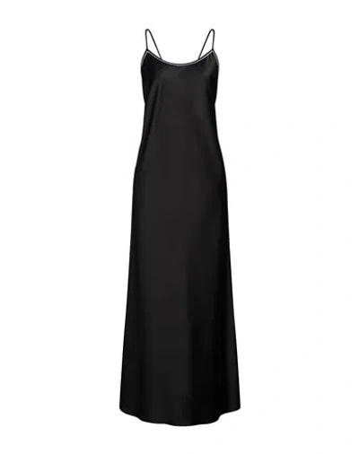 Jucca Woman Maxi Dress Black Size 10 Polyester