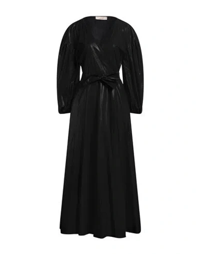 Jucca Woman Maxi Dress Black Size 4 Cotton