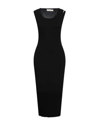 Jucca Woman Maxi Dress Black Size M Cotton In Black