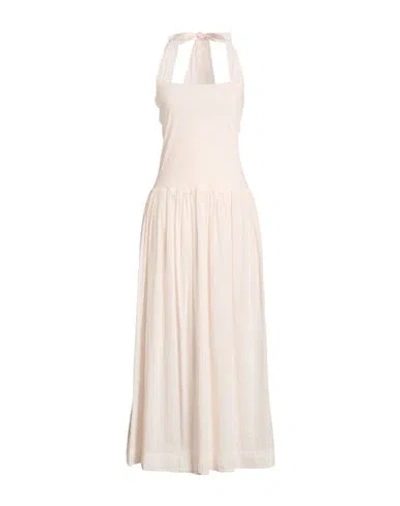 Jucca Woman Maxi Dress Blush Size 4 Cotton In Pink