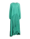 Jucca Woman Maxi Dress Green Size 6 Acetate, Silk