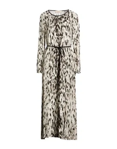 Jucca Woman Maxi Dress Light Grey Size 6 Viscose In Gray