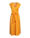 Jucca Woman Maxi Dress Mandarin Size M Cotton In Mandarin