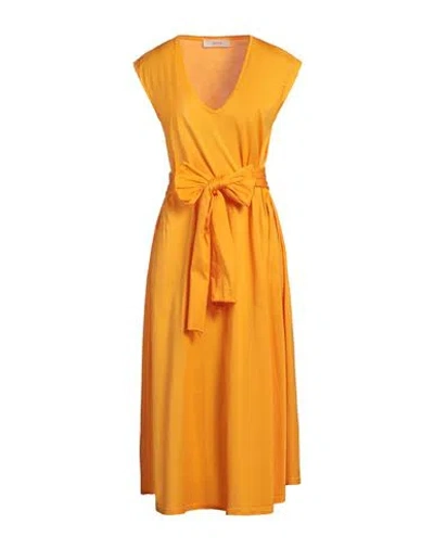 Jucca Woman Maxi Dress Mandarin Size M Cotton