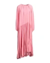 Jucca Woman Maxi Dress Pink Size 6 Acetate, Silk