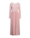 Jucca Woman Maxi Dress Pink Size 6 Viscose, Elastane In Pink