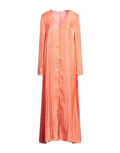 Jucca Woman Maxi Dress Salmon Pink Size 8 Polyester