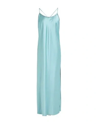 Jucca Woman Maxi Dress Turquoise Size 8 Polyester