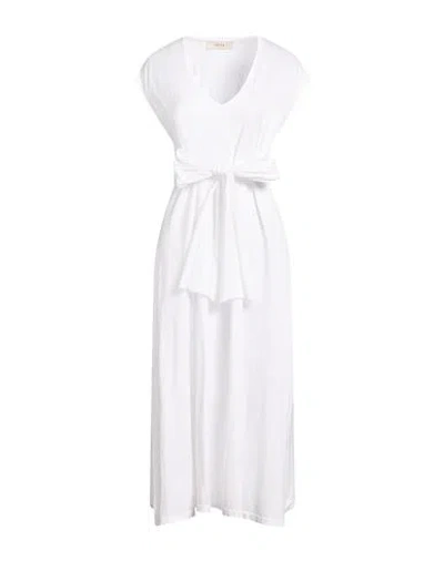 Jucca Woman Maxi Dress White Size L Cotton