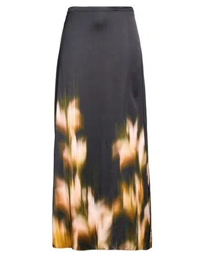 Jucca Woman Maxi Skirt Black Size 6 Viscose