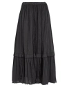 Jucca Woman Maxi Skirt Black Size 8 Cotton In Black