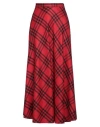 Jucca Woman Maxi Skirt Red Size 8 Wool