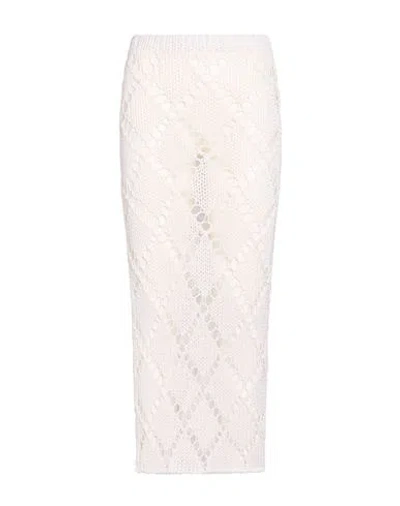 Jucca Woman Maxi Skirt White Size Xs Cotton