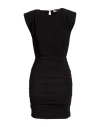 Jucca Woman Midi Dress Black Size 2 Viscose, Elastane In Animal Print