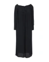 Jucca Woman Midi Dress Black Size 6 Acetate, Silk