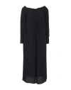 Jucca Woman Midi Dress Black Size 6 Acetate, Silk In Black