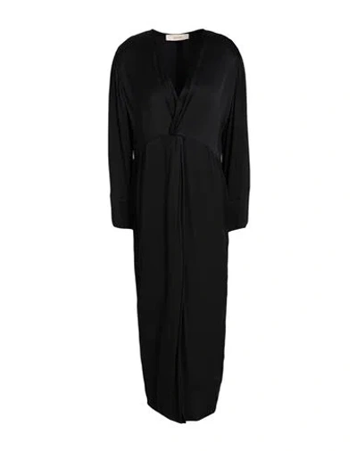 Jucca Woman Midi Dress Black Size 6 Viscose