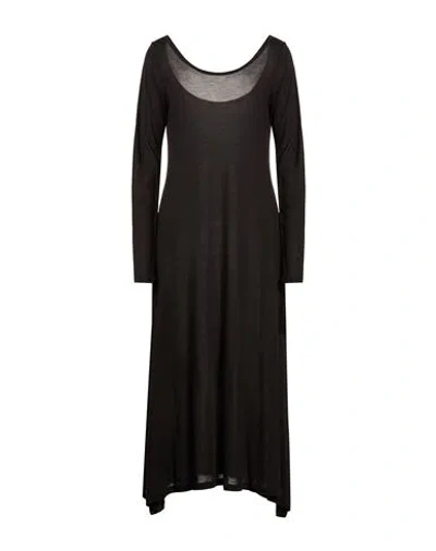 Jucca Woman Midi Dress Black Size M Lyocell
