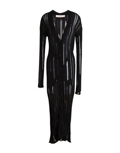 Jucca Woman Midi Dress Black Size S Cotton