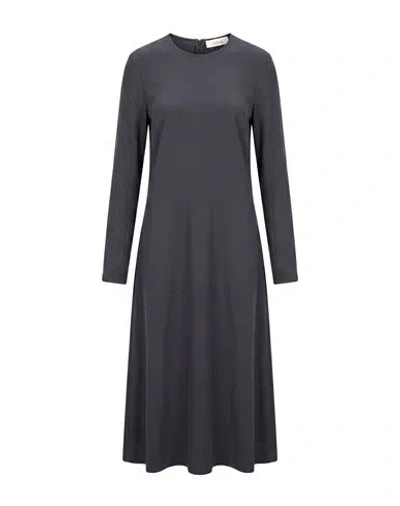 Jucca Woman Midi Dress Charcoal Size 4 Viscose, Elastane In Grey