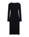 Jucca Woman Midi Dress Midnight Blue Size S Cashmere In Blue