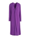 Jucca Woman Midi Dress Purple Size 4 Acetate, Silk
