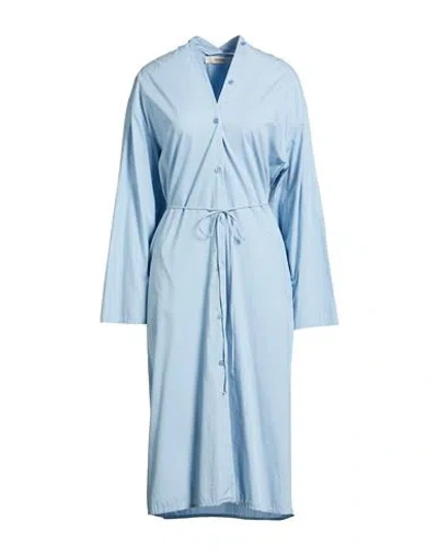 Jucca Woman Midi Dress Sky Blue Size 6 Cotton