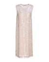 Jucca Woman Midi Dress Taupe Size 8 Polyester, Cotton