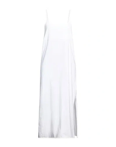 Jucca Woman Midi Dress White Size M Cotton, Elastane In White