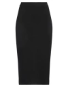 Jucca Woman Midi Skirt Black Size 10 Viscose, Polyamide, Elastane In Black