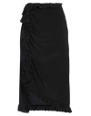 Jucca Woman Midi Skirt Black Size 4 Silk