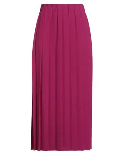 Jucca Woman Midi Skirt Fuchsia Size 6 Polyester In Pink