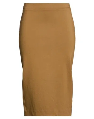 Jucca Woman Midi Skirt Military Green Size 6 Viscose, Polyamide, Elastane