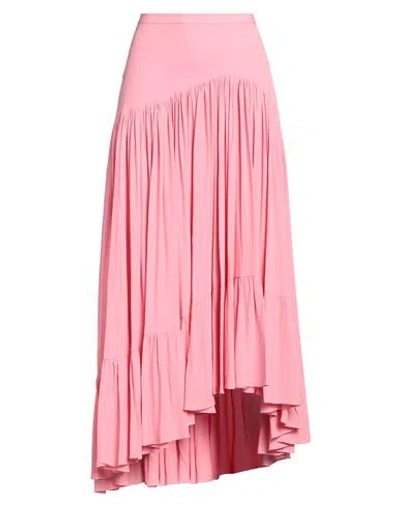 Jucca Woman Midi Skirt Pink Size 6 Acetate, Silk