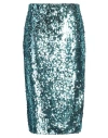 Jucca Woman Midi Skirt Turquoise Size 6 Polyamide, Elastane In Blue