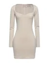 Jucca Short Dresses In Beige